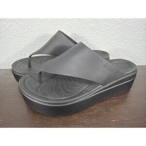 Crocs LiteRide Brooklyn Flip Platform Sandal Womens Size 8 Chunky Mallcore